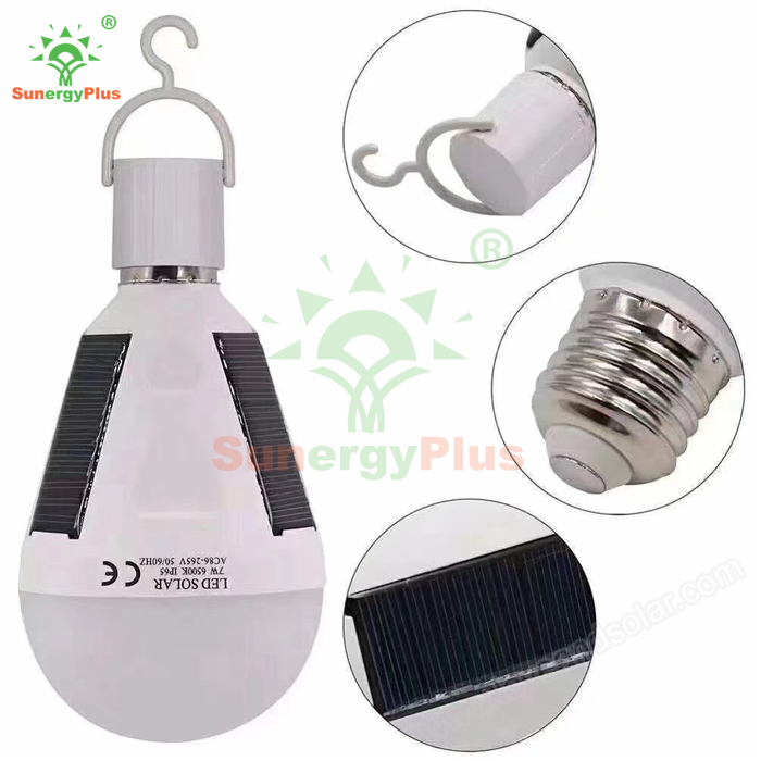 12W Portable AC-DC Solar Emergency Bulb
