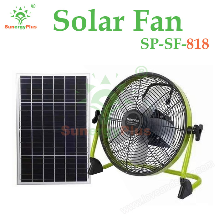 Portable Solar Fan SunergyPlus SP-SF-308 SP-SF-318 SP-SF-818 