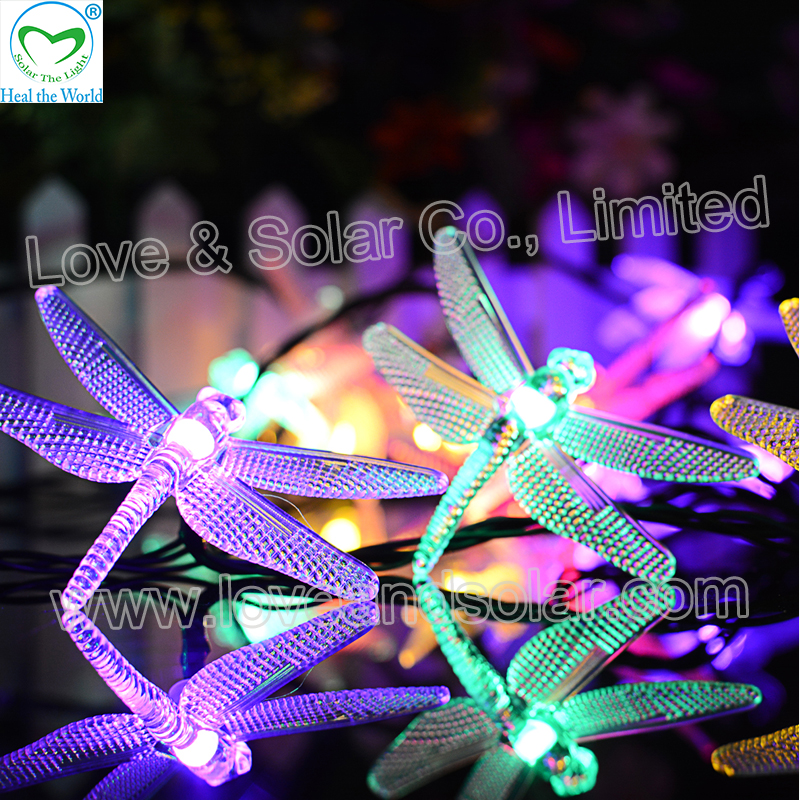 Dragonfly Solar Holiday Decoration Light