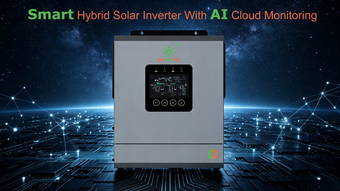 AI Smart Hybrid Solar Inverter Single Phase 3.6kW-12kW